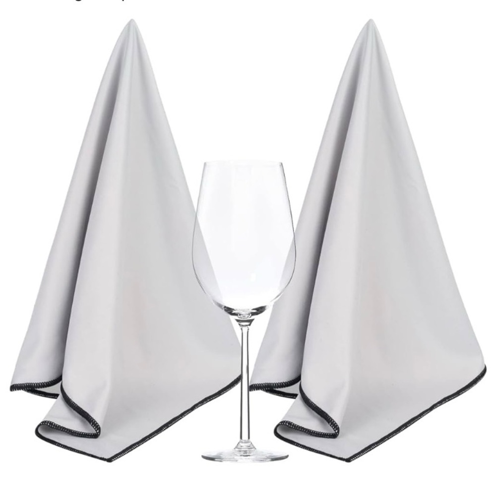 Elegant Gray Microfiber Polishing Cloth